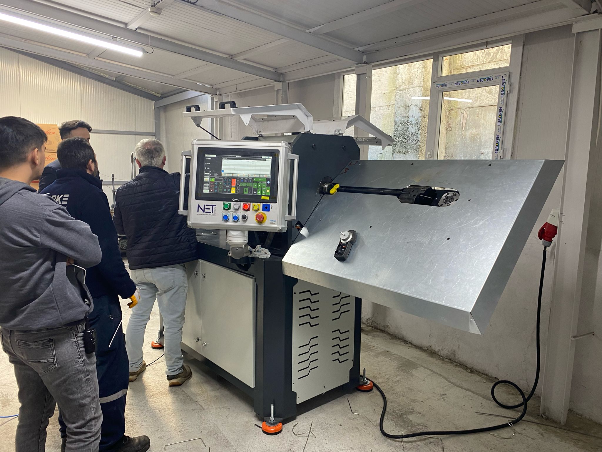 Net Makine CNC tel bükme makinesi üretim ve test süreci